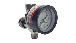 CAV-501 - VALVULA DE AJUSTE DE AR 1/4 X 1/4 COM MANÔMETRO *